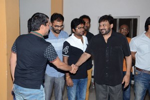 Chiranjeevi Watches Supreme Movie at Prasad Labs